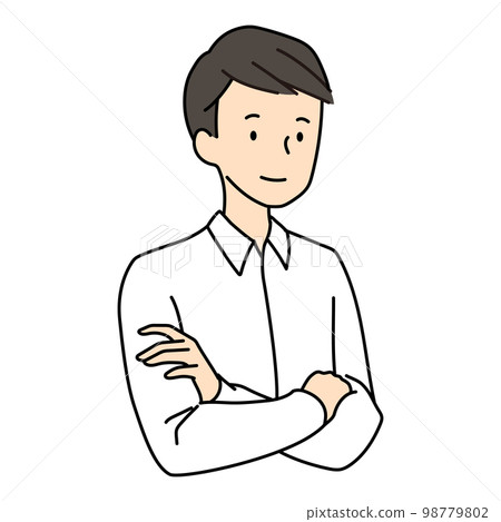 雙臂交叉的男人 雙臂交叉的男人 98779802