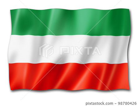 North Rhine Westphalia state flag, Germany 98780426