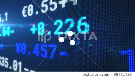 Image of white spots over stock market Image of white spots over stock market 98781726
