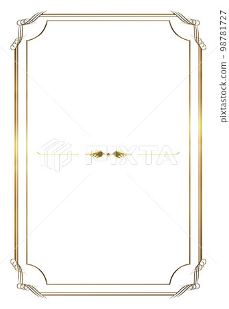Menu, certificate, oriental pattern, arabesque pattern, damask pattern decorative ruled vintage frame, emblem Menu, certificate, oriental pattern, arabesque pattern, damask pattern decorative ruled vintage frame, emblem 98781727