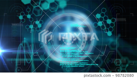 Image of data processing over scope scanning Image of data processing over scope scanning 98782080