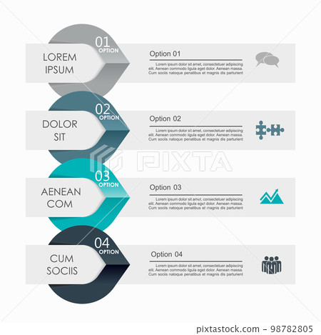 Infographic design template with place for your data. Vector illustration. 98782805