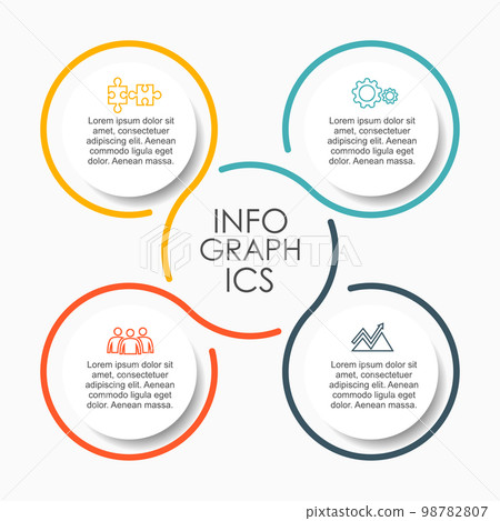 Infographic design template with place for your data. Vector illustration. 98782807