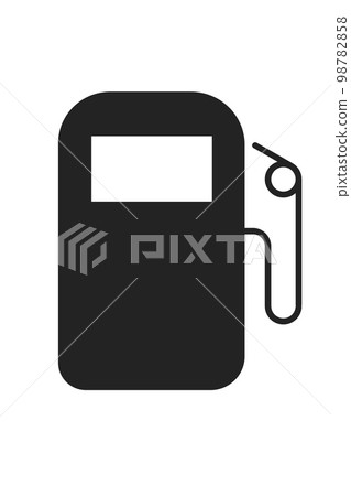 petrol or fuel refill icon on white background isolated 98782858