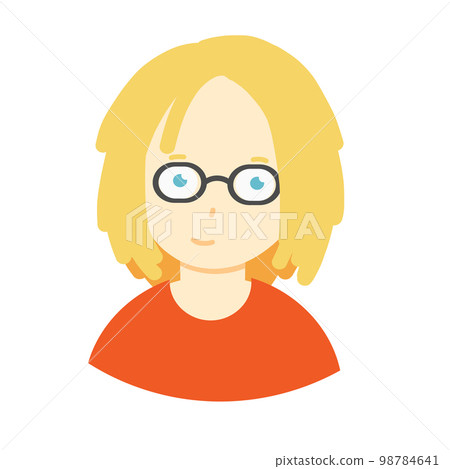 Student icon in cartoon flat style. Student icon in cartoon flat style. 98784641