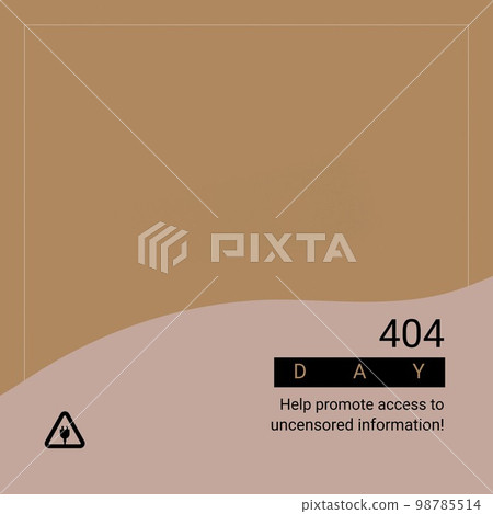 Composition of help promote access to uncensored information text on brown background 98785514