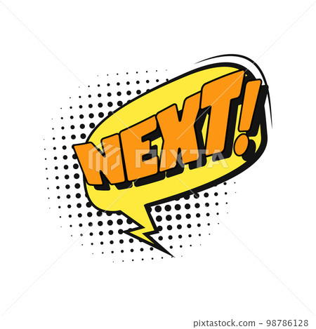 Comics book background blank template. Comic text empty bubble collection colored empty cloud pop art vector comic box balloon. Set message bubble speech cartoon expression illustration 98786128