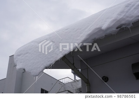 雪簷掛在屋頂上 98786501