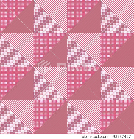 Check and Stripe Ichimatsu, Geometric Seamless Pattern, Textured Ichimatsu Pattern 98787497