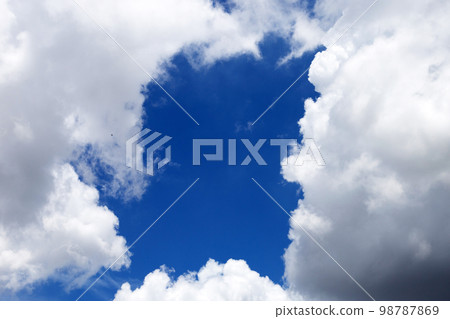 Blue sky with white clouds Blue sky with white clouds 98787869