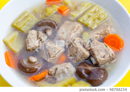 Bitter melon with pork rib soup recipe 98788234