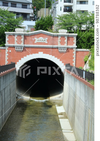 Japanese River Tunnel: Minatogawa Tunnel 98788382