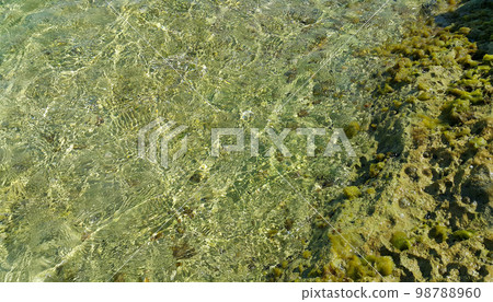 Clear sea water near the coast of Mallorca Clear sea water near the coast of Mallorca 98788960