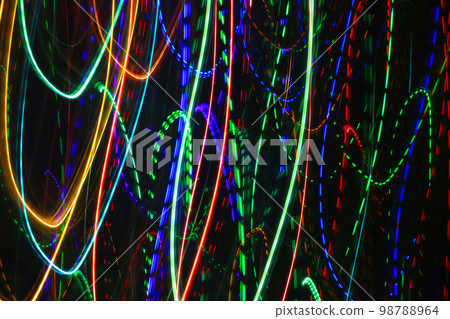 Abstract background with colorful traces of lights 98788964