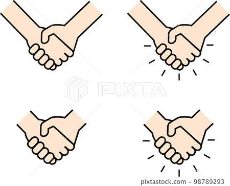 color handshake icon 98789293