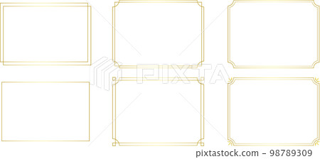 simple gold frame set simple gold frame set 98789309
