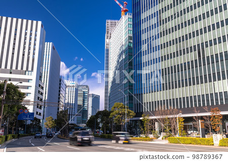 "Kanagawa Prefecture" Yokohama Minato Mirai / scenery of the office district "Kanagawa Prefecture" Yokohama Minato Mirai / scenery of the office district 98789367