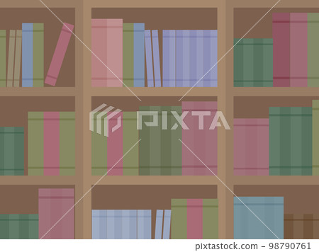 圖書館書架_背景圖素材 98790761