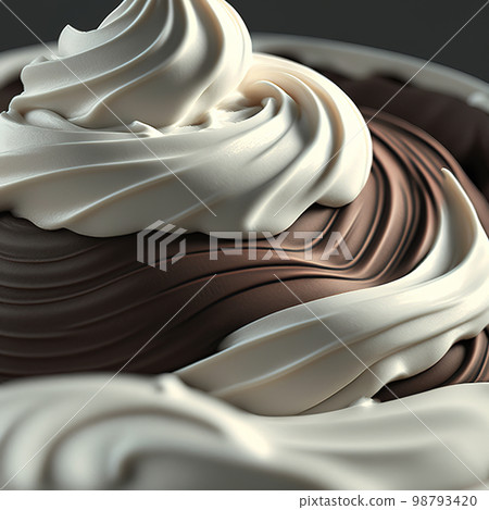 Realistic popsicle texture. AI render 98793420