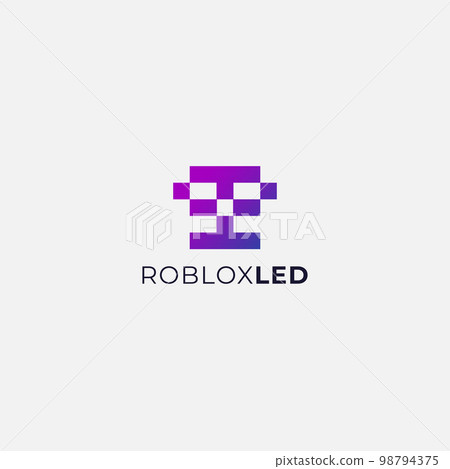 Letter B and L LED simple logo robotic 98794375