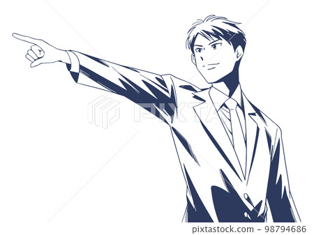 指點人線描海軍/深藍色版本 98794686