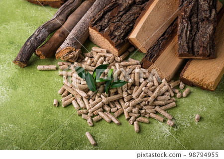 Eco fuel wooden pellets with firewood 98794955