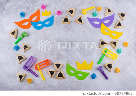 Jewish holiday Purim celebration concept 98794962