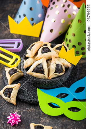 Jewish holiday Purim celebration concept 98794965