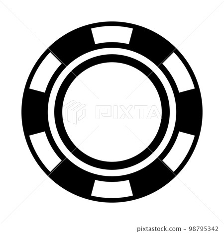 Casino chip icon. gambling. vector. Casino chip icon. gambling. vector. 98795342