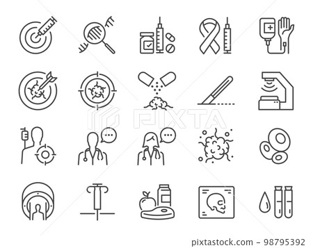 vector, icon, cancer 98795392
