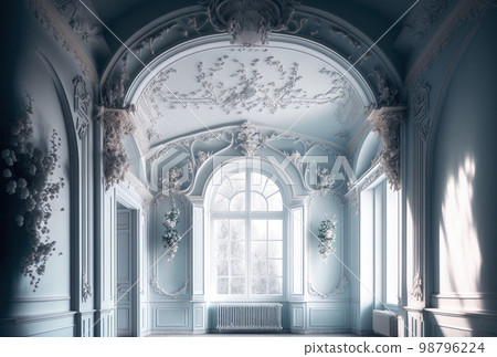 Luxurious interior in rococo style 98796224