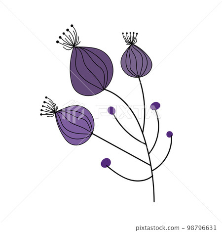 Minimalist branche for logo or tattoo. Hand drawn line wedding herb, elegant wildflowers. Minimal line art drawing Minimalist branche for logo or tattoo. Hand drawn line wedding herb, elegant wildflowers. Minimal line art drawing 98796631
