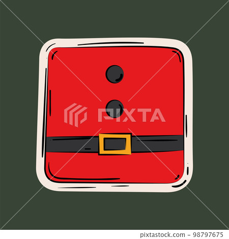 Isolated colored wrapped gift sketch icon Vector 98797675