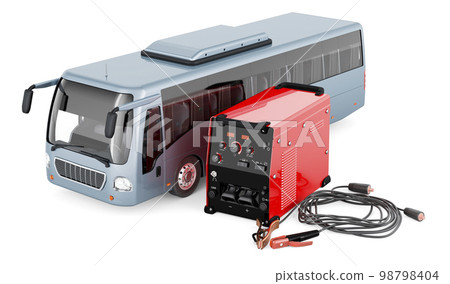 Multi-process welder machine with bus, repair concept. 3D rendering 98798404