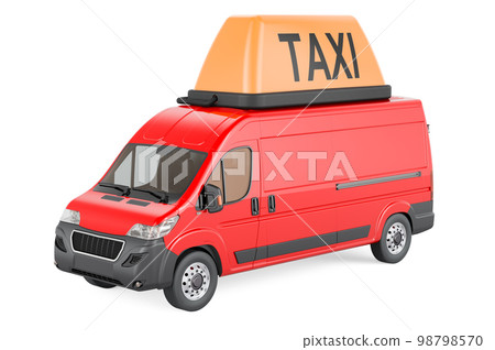 Freight taxi service, cargo taxi concept. 3D rendering 98798570