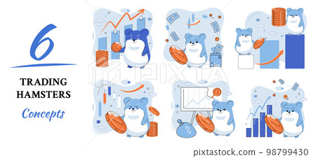 Trading hamster, user who does not understand economics and finance, inexperienced investor 98799430