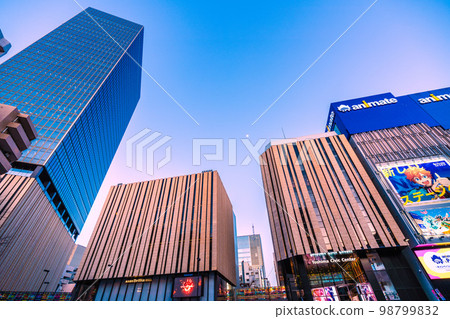 Tokyo cityscape in Japan View of Hareza Ikebukuro at the east exit of Ikebukuro Station Tokyo cityscape in Japan View of Hareza Ikebukuro at the east exit of Ikebukuro Station 98799832