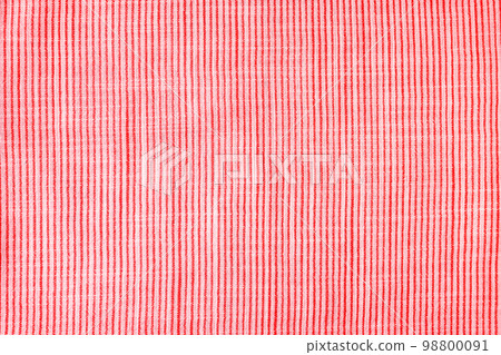 Natural red linen texture with striped pattern as background, wallpaper. Top view, flat lay Natural red linen texture with striped pattern as background, wallpaper. Top view, flat lay 98800091