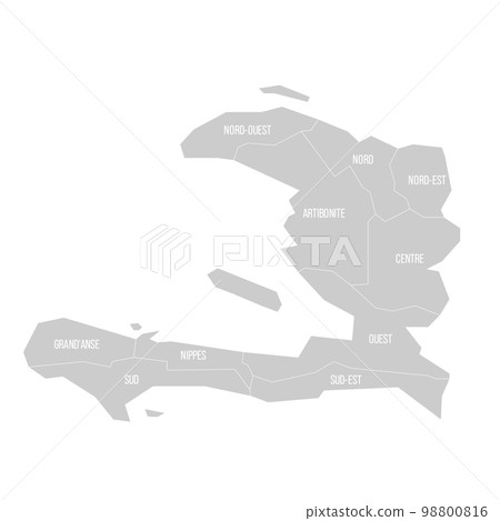 Haiti political map of administrative divisions 98800816