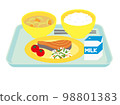 Illustration of school lunch 98801383