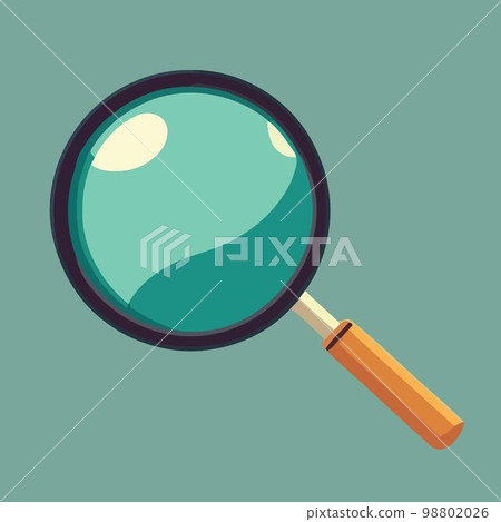 magnifying glass optical object isolated magnifying glass optical object isolated 98802026