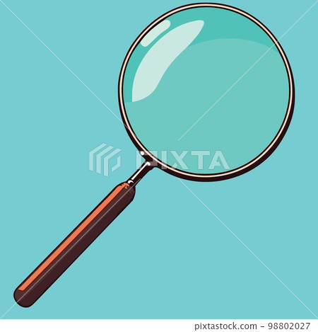 magnifying glass optical object isolated magnifying glass optical object isolated 98802027
