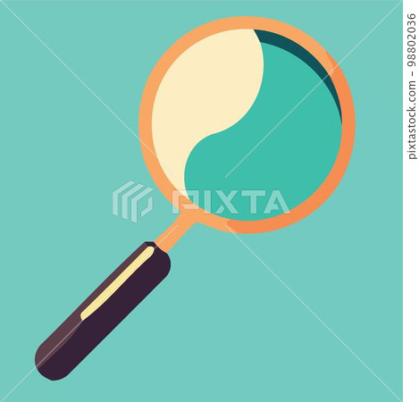 magnifying glass optical object isolated magnifying glass optical object isolated 98802036