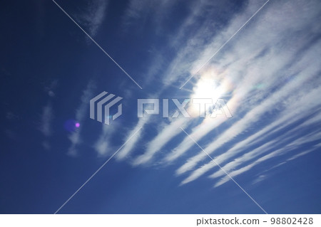 Refreshing early spring sky with wavy cirrus clouds 220212pm Refreshing early spring sky with wavy cirrus clouds 220212pm 98802428