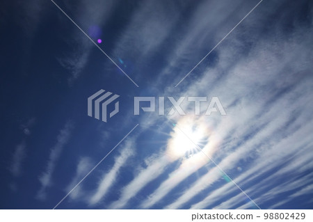 Refreshing early spring sky with wavy cirrus clouds 220212pm 98802429