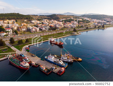 Aliaga city in Izmir Province 98802752