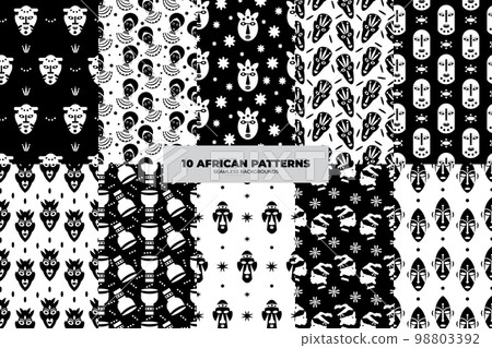African Motif Background Set 98803392