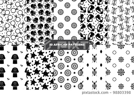 African Pattern Set 98803398