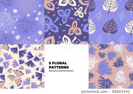 Floral Background Set  98803442