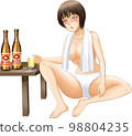 姐姐洗完澡喝啤酒 98804235